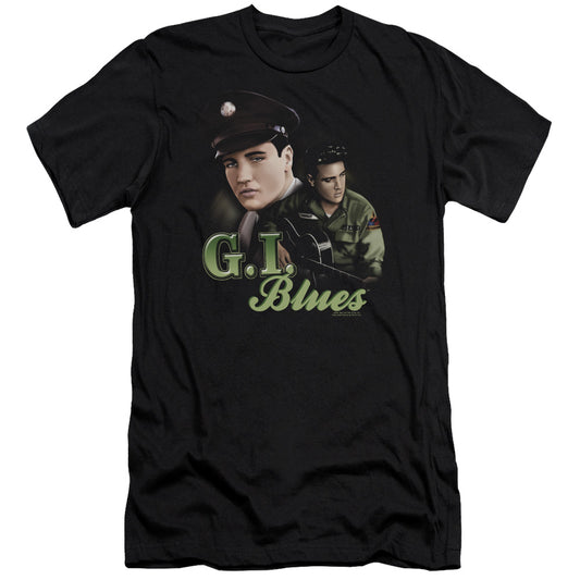 Elvis Presley - G I Blues-premuim Canvas Adult Slim Fit 30/1 - Black