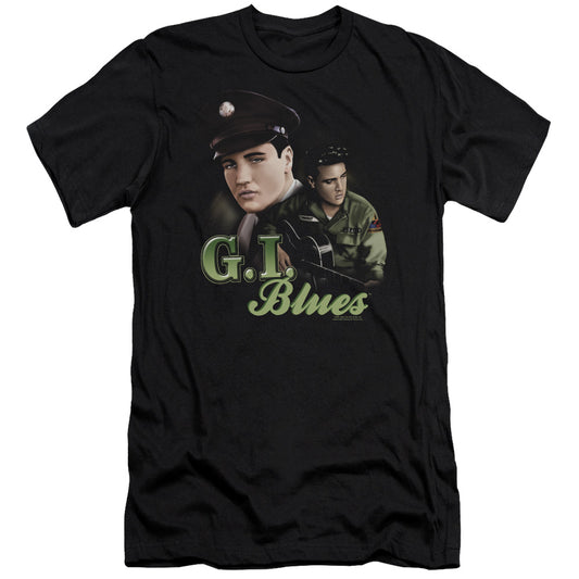 Elvis Presley - G I Blues - Short Sleeve Adult 30/1 - Black T-shirt