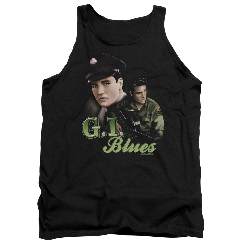 Elvis Presley - G I Blues - Adult Tank - Black
