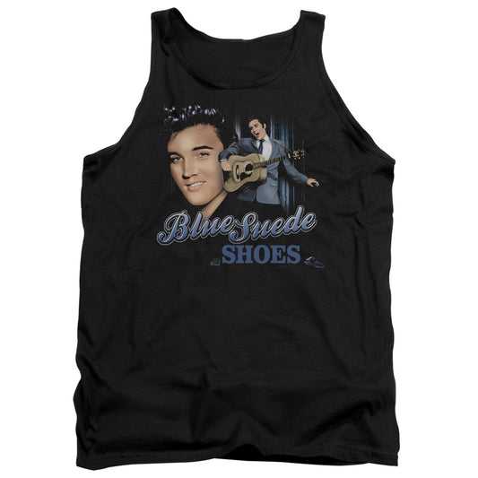 Elvis Presley - Blue Suede Shoes - Adult Tank - Black