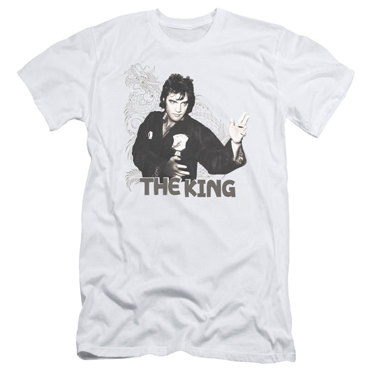 Elvis Presley - Fighting King - Short Sleeve Adult 30/1 - White T-shirt