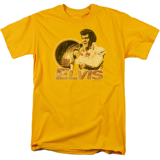 Elvis Presley - Singing Hawaii Style - Short Sleeve Adult 18/1 - Gold T-shirt