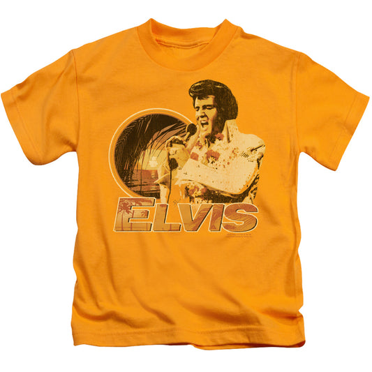 Elvis Presley - Singing Hawaii Style - Short Sleeve Juvenile 18/1 - Gold T-shirt