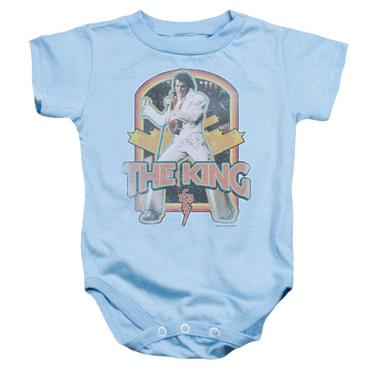 Elvis Presley - Distressed King-infant Snapsuit - Light Blue