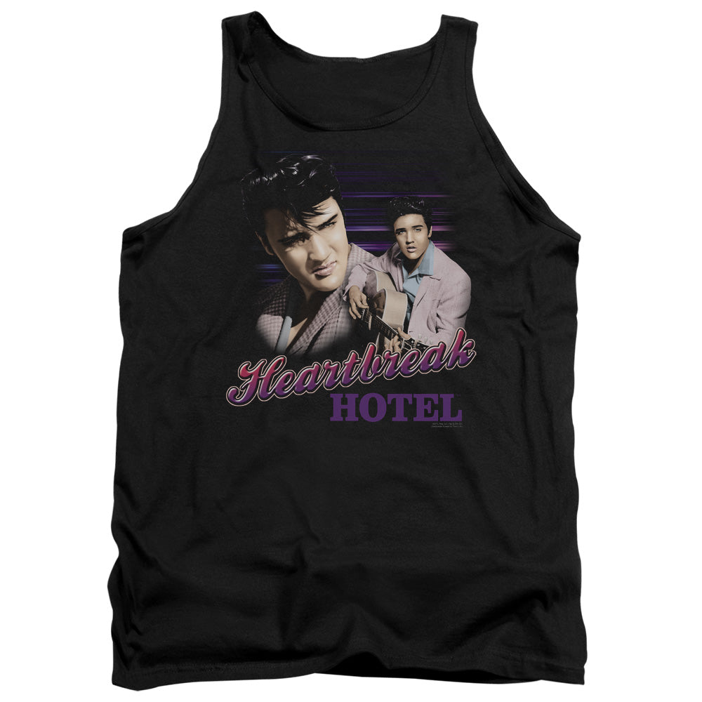 Elvis Presley - Heartbreak Hotel - Adult Tank - Black