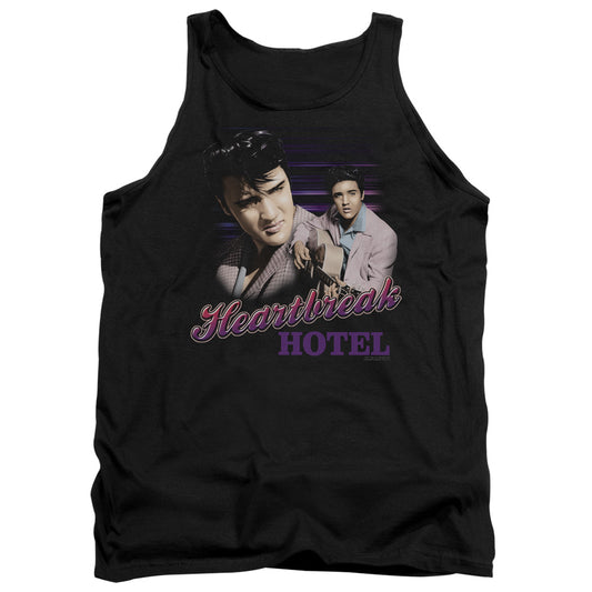 Elvis Presley - Heartbreak Hotel - Adult Tank - Black