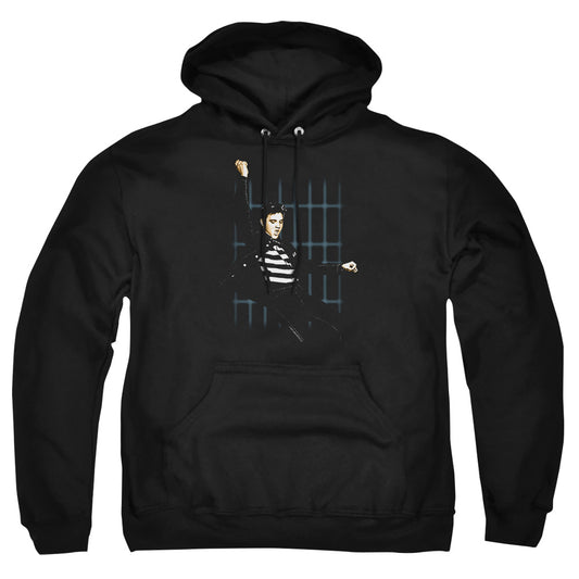 Elvis Presley - Blue Bars - Adult Pull-over Hoodie - Black