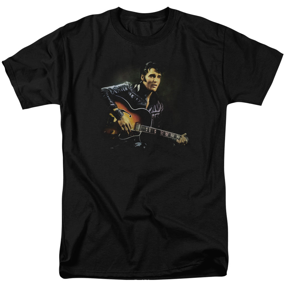 Elvis Presley - 1968 - Short Sleeve Adult 18/1 - Black T-shirt