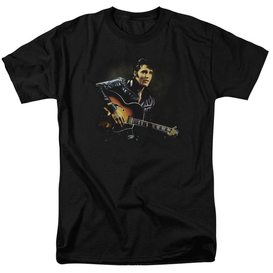 Elvis Presley - 1968 - Short Sleeve Adult 18/1 - Black T-shirt