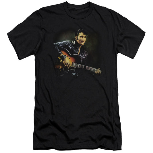Elvis Presley - 1968-premuim Canvas Adult Slim Fit 30/1 - Black