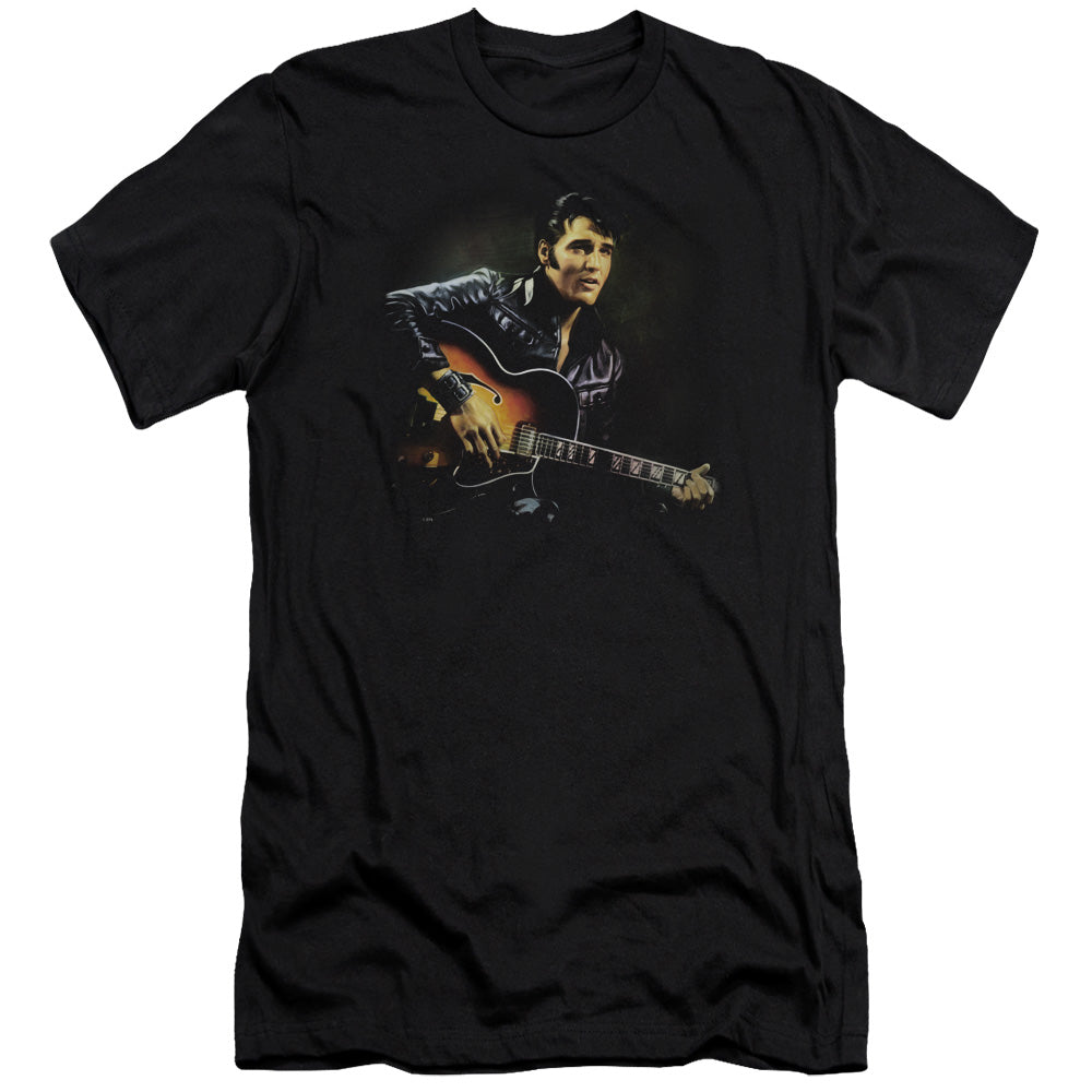 Elvis Presley - 1968 - Short Sleeve Adult 30/1 - Black T-shirt