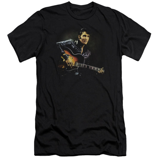 Elvis Presley - 1968 - Short Sleeve Adult 30/1 - Black T-shirt
