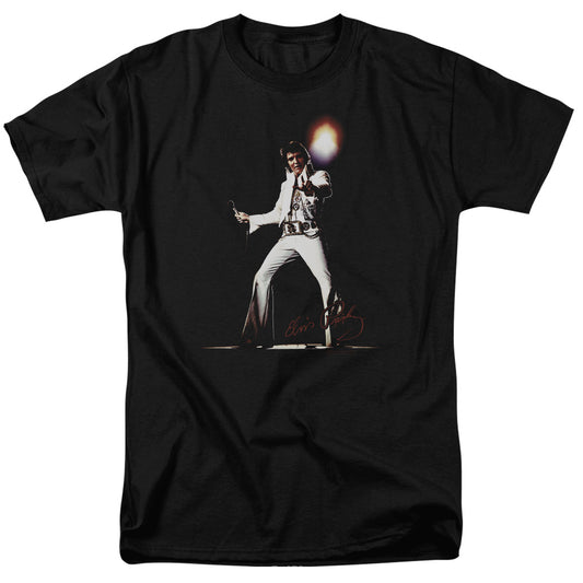 Elvis Presley - Glorious - Short Sleeve Adult 18/1 - Black T-shirt