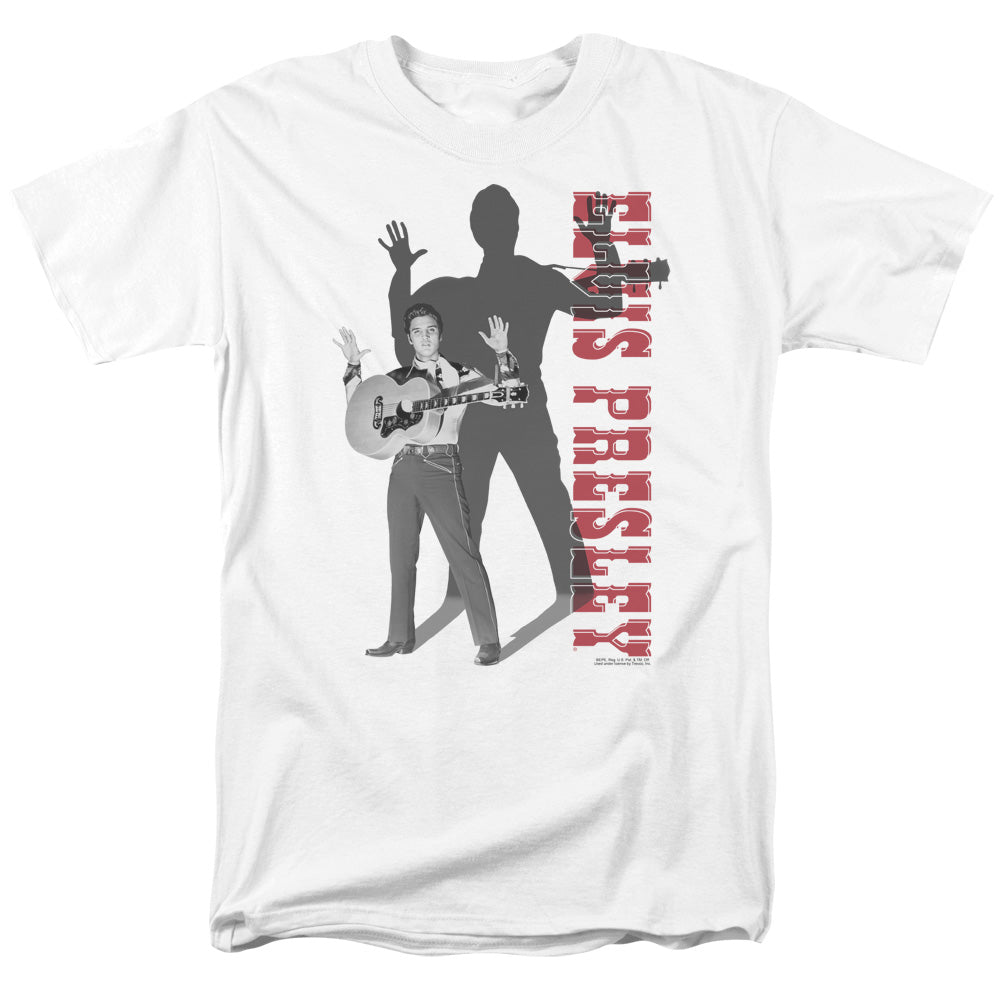 Elvis Presley - Look No Hands - Short Sleeve Adult 18/1 - White T-shirt