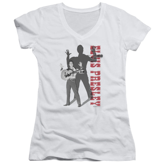 Elvis Presley - Look No Hands-junior V-neck - White
