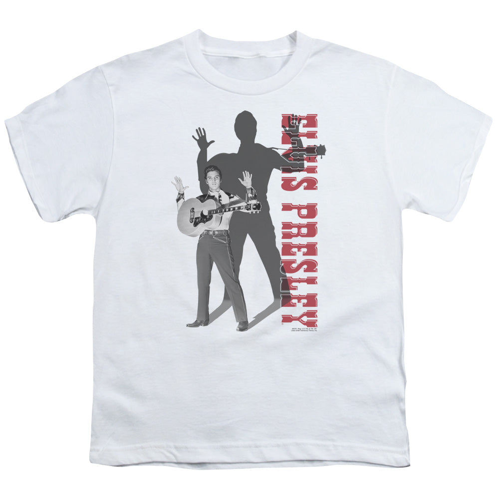 Elvis Presley - Look No Hands - Short Sleeve Youth 18/1 - White T-shirt