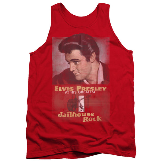 Elvis Presley - Jailhouse Rock Poster - Adult Tank - Red