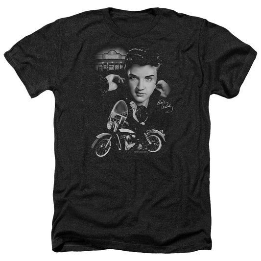 Elvis Presley - The King Rides Again - Adult Heather-black