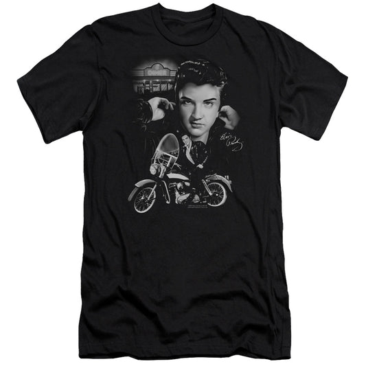 Elvis Presley - The King Rides Again - Short Sleeve Adult 30/1 - Black T-shirt