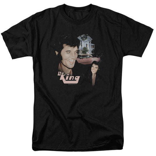 Elvis Presley - Home Sweet Home - Short Sleeve Adult 18/1 - Black T-shirt