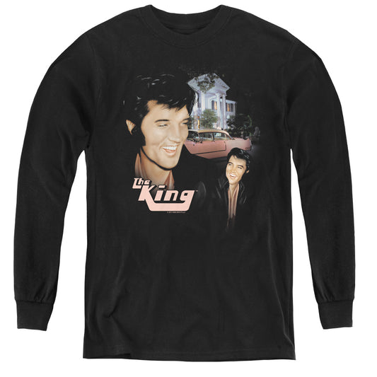 Elvis Presley - Home Sweet Home - Youth Long Sleeve Tee - Black