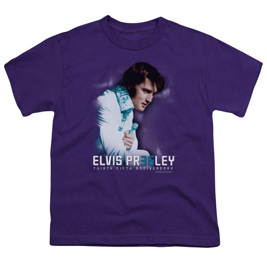 Elvis Presley - 35th Anniversary 2 - Short Sleeve Youth 18/1 - Purple T-shirt
