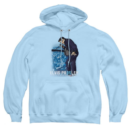 Elvis Presley - 35th Anniversary 3 - Adult Pull-over Hoodie - Light Blue