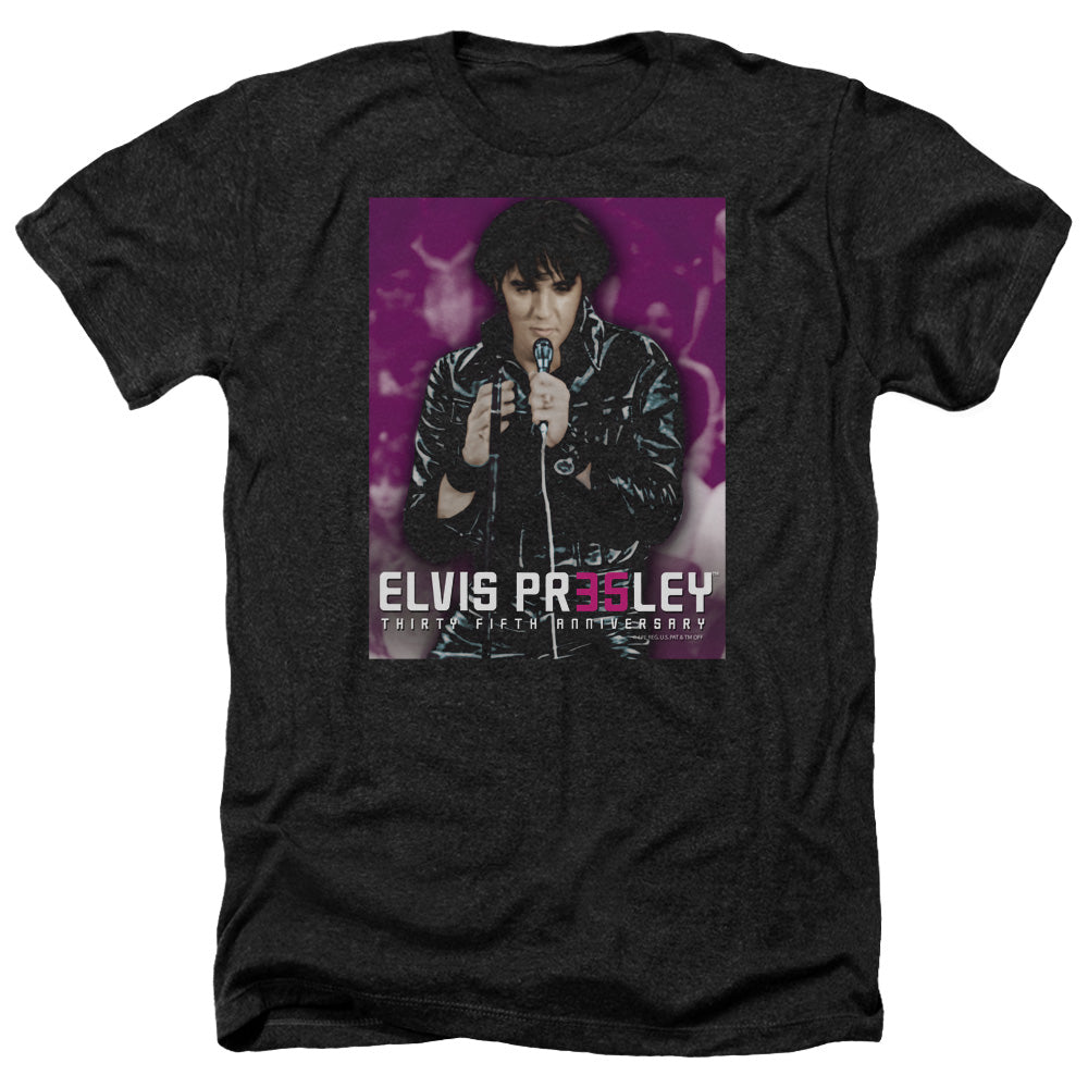 Elvis Presley - 35 Leather - Adult Heather-black