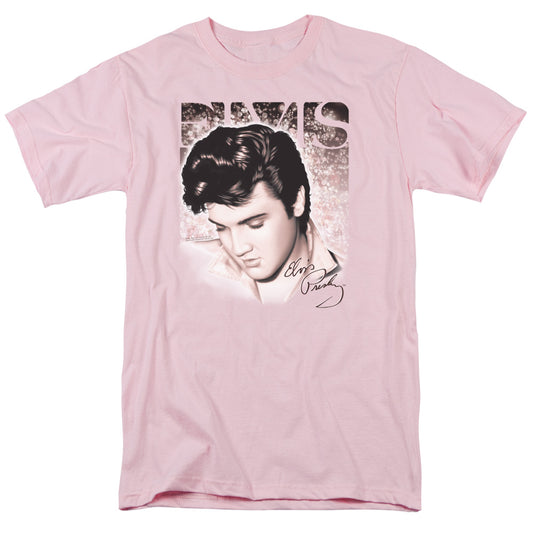 Elvis Presley - Star Light - Short Sleeve Adult 18/1 - Pink T-shirt