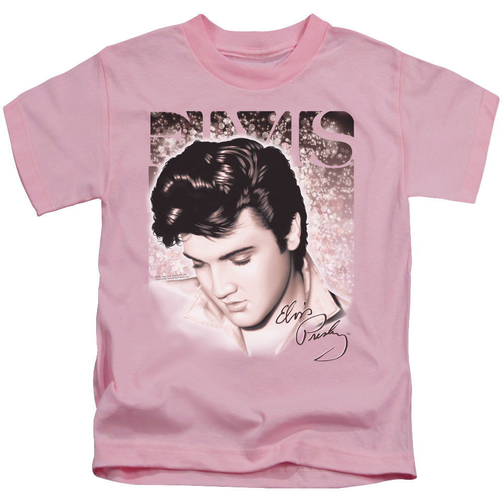 Elvis Presley - Star Light - Short Sleeve Juvenile 18/1 - Pink T-shirt