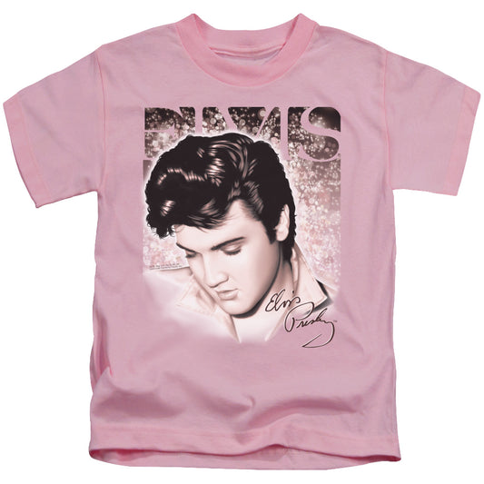 Elvis Presley - Star Light - Short Sleeve Juvenile 18/1 - Pink T-shirt