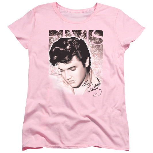 ELVIS PRESLEY STAR LIGHT - S/S WOMENS TEE - PINK T-Shirt