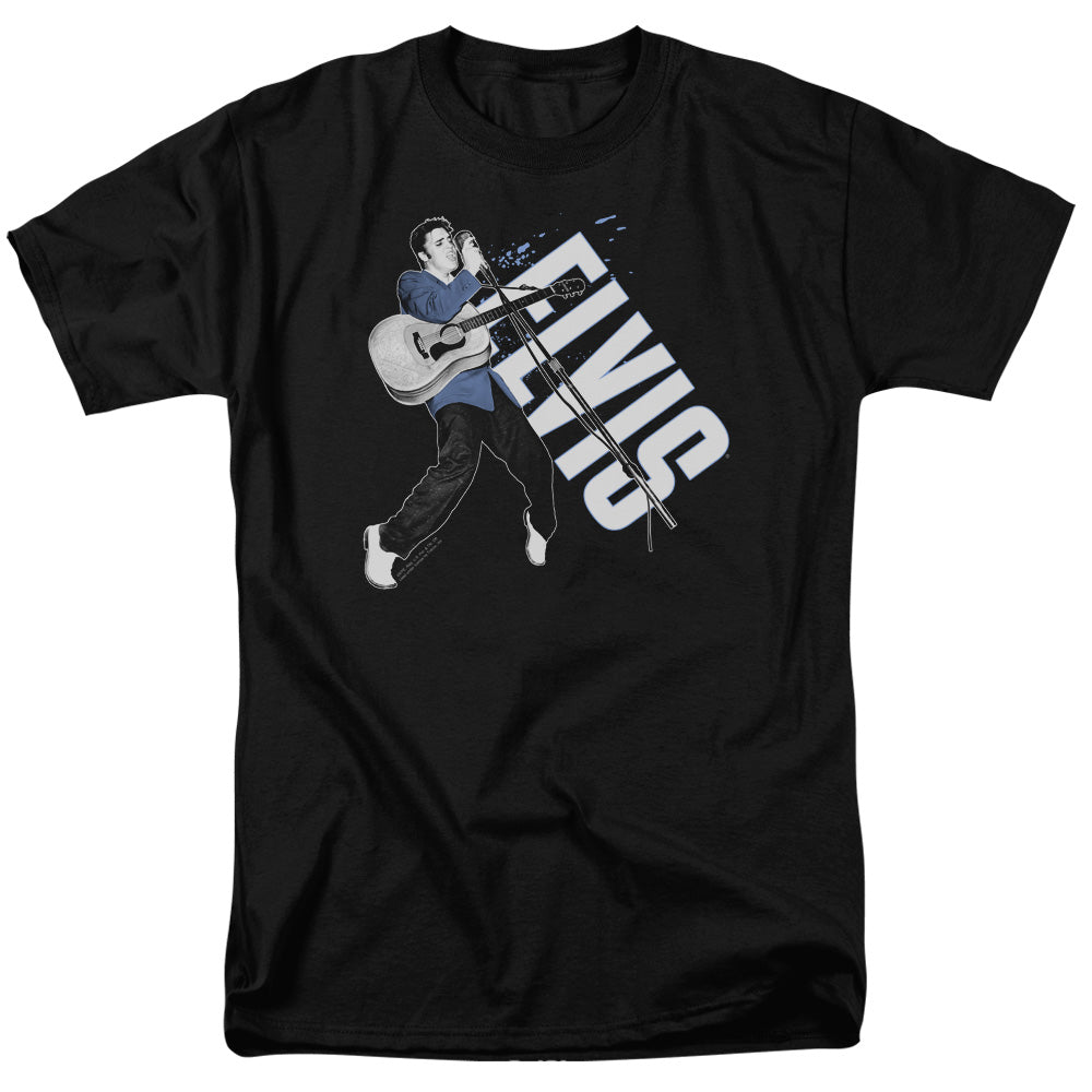 Elvis Presley - On His Toes - Short Sleeve Adult 18/1 - Black T-shirt
