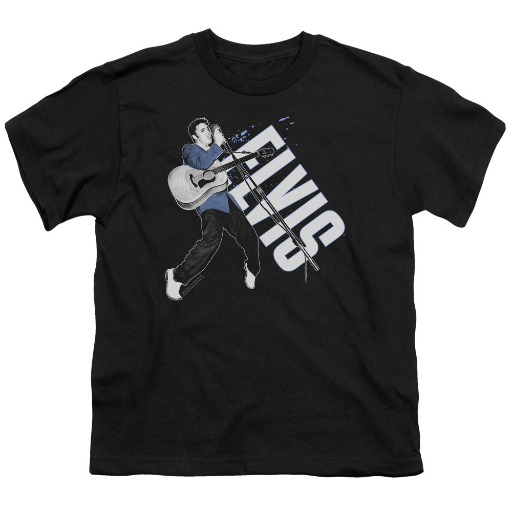 Elvis Presley - On His Toes - Short Sleeve Youth 18/1 - Black T-shirt