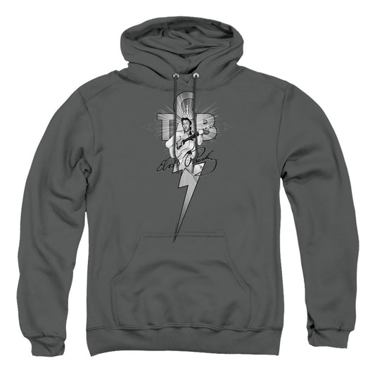 Elvis Presley - Tcb Ornate - Adult Pull-over Hoodie - Charcoal