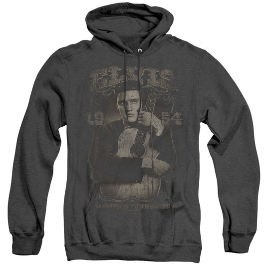 Elvis Presley - 1954 - Adult Heather Hoodie - Black