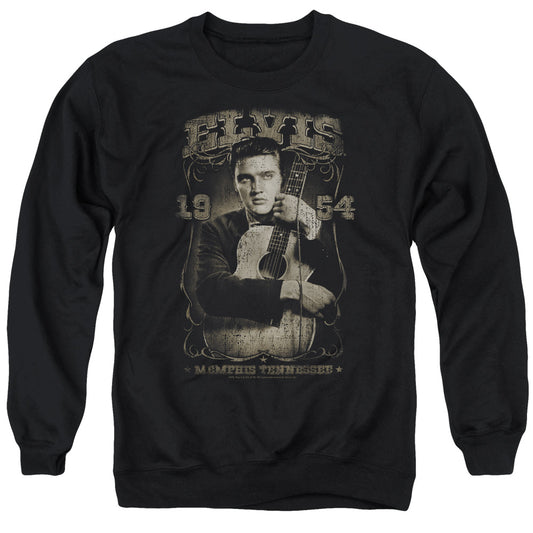 Elvis Presley - 1954 - Adult Crewneck Sweatshirt - Black
