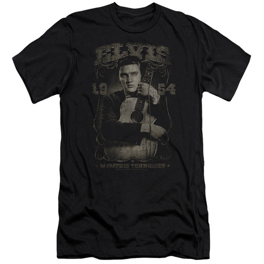 Elvis Presley - 1954-premuim Canvas Adult Slim Fit 30/1 - Black