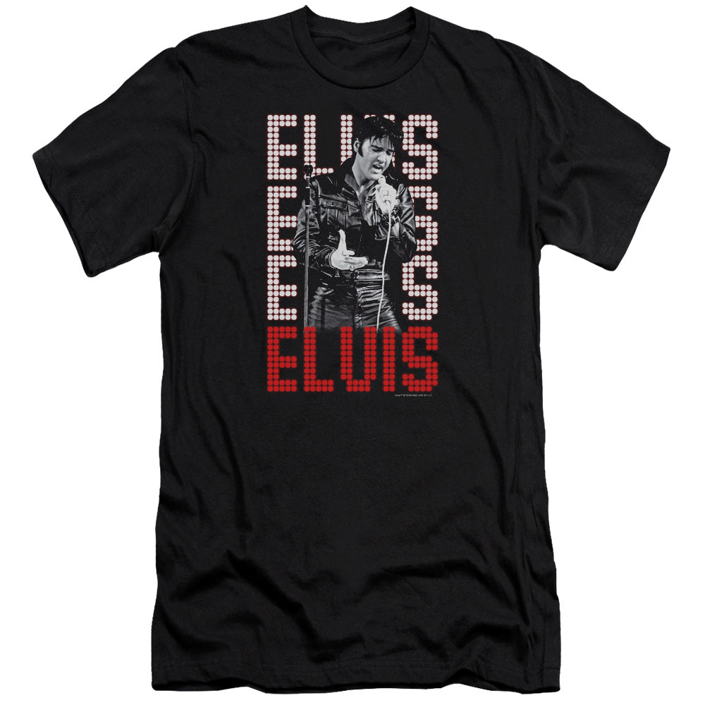 Elvis Presley - 1968-premuim Canvas Adult Slim Fit 30/1 - Black