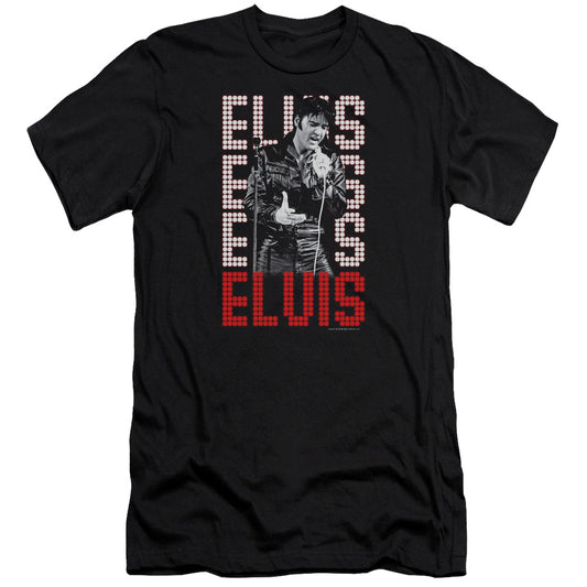 Elvis Presley - 1968-premuim Canvas Adult Slim Fit 30/1 - Black