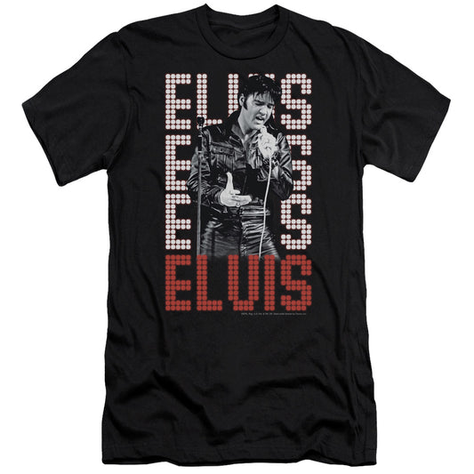 Elvis Presley - 1968 - Short Sleeve Adult 30/1 - Black T-shirt