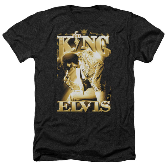 Elvis Presley - The King - Adult Heather-black