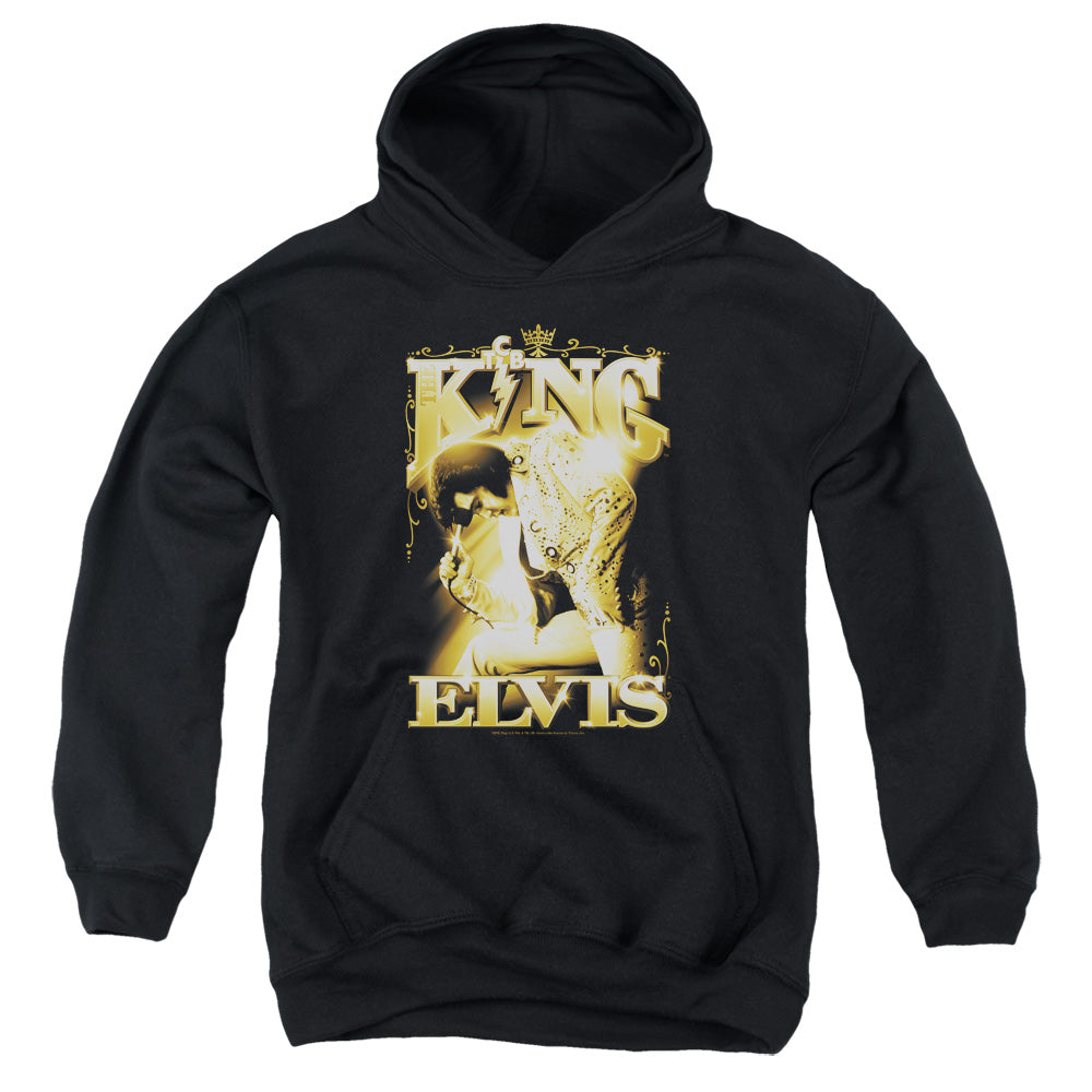 Elvis Presley - The King - Youth Pull-over Hoodie - Black