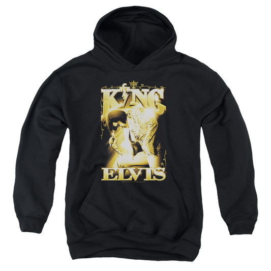 Elvis Presley - The King - Youth Pull-over Hoodie - Black