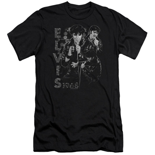 Elvis Presley - Leathered-premuim Canvas Adult Slim Fit 30/1 - Black