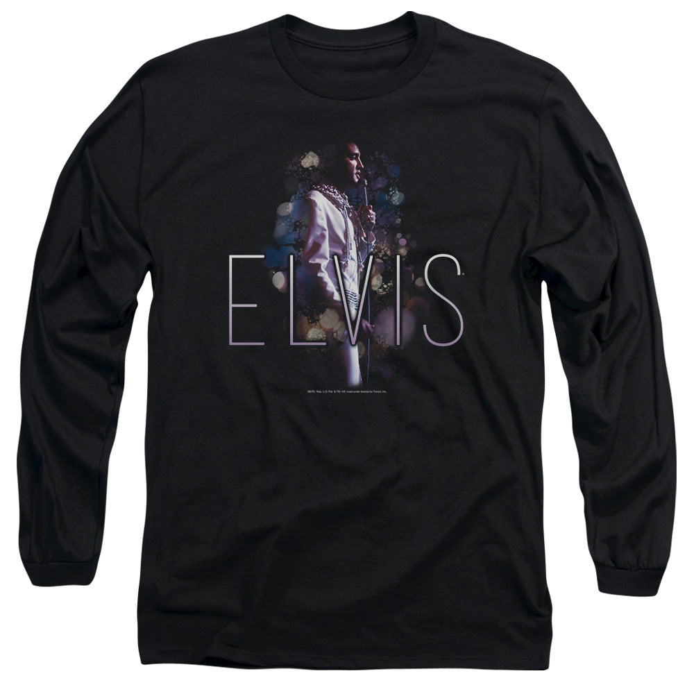 Elvis Presley - Dream State - Long Sleeve Adult 18/1 - Black T-shirt