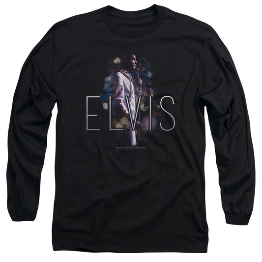 Elvis Presley - Dream State - Long Sleeve Adult 18/1 - Black T-shirt