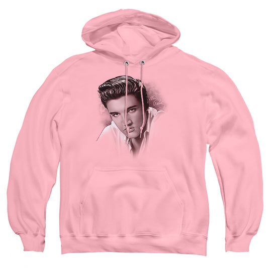 Elvis Presley - The Stare - Adult Pull-over Hoodie - Pink