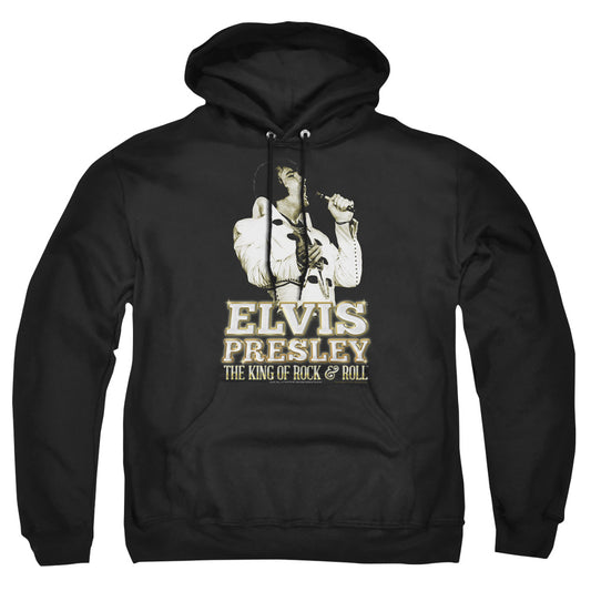 Elvis Presley - Golden - Adult Pull-over Hoodie - Black