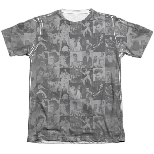 ELVIS PRESLEY TCB CROWD - ADULT 65/35 POLY/COTTON S/S TEE - WHITE T-Shirt
